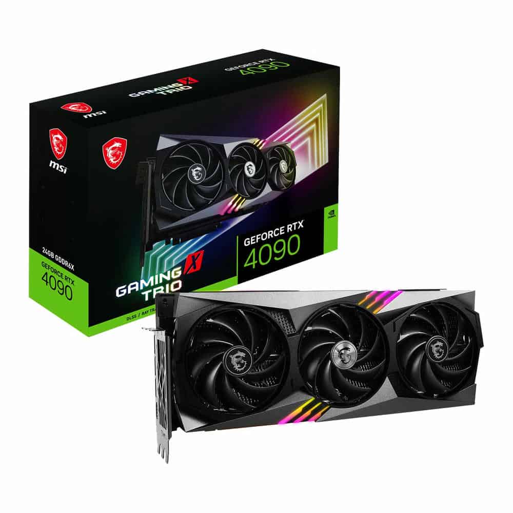 MSI NVIDIA GeForce RTX 4090 24GB GAMING X TRIO Ada Lovelace Graphics Card